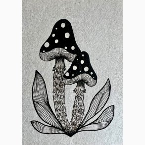 Kunstkort - Svampe 1