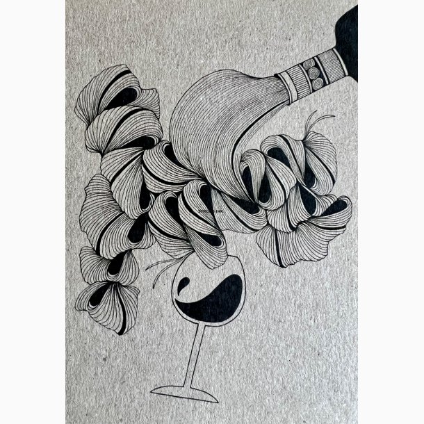 Kunstkort - Vin 