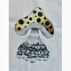 Mulepose - ko bomuld med kunsttryk