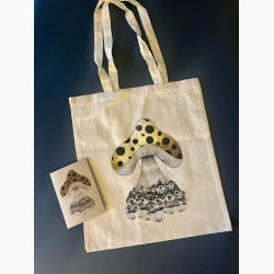 Mulepose - ko bomuld med kunsttryk