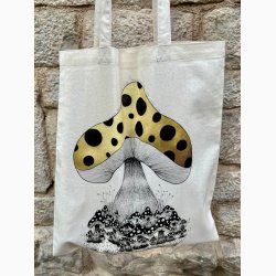 Mulepose - ko bomuld med kunsttryk